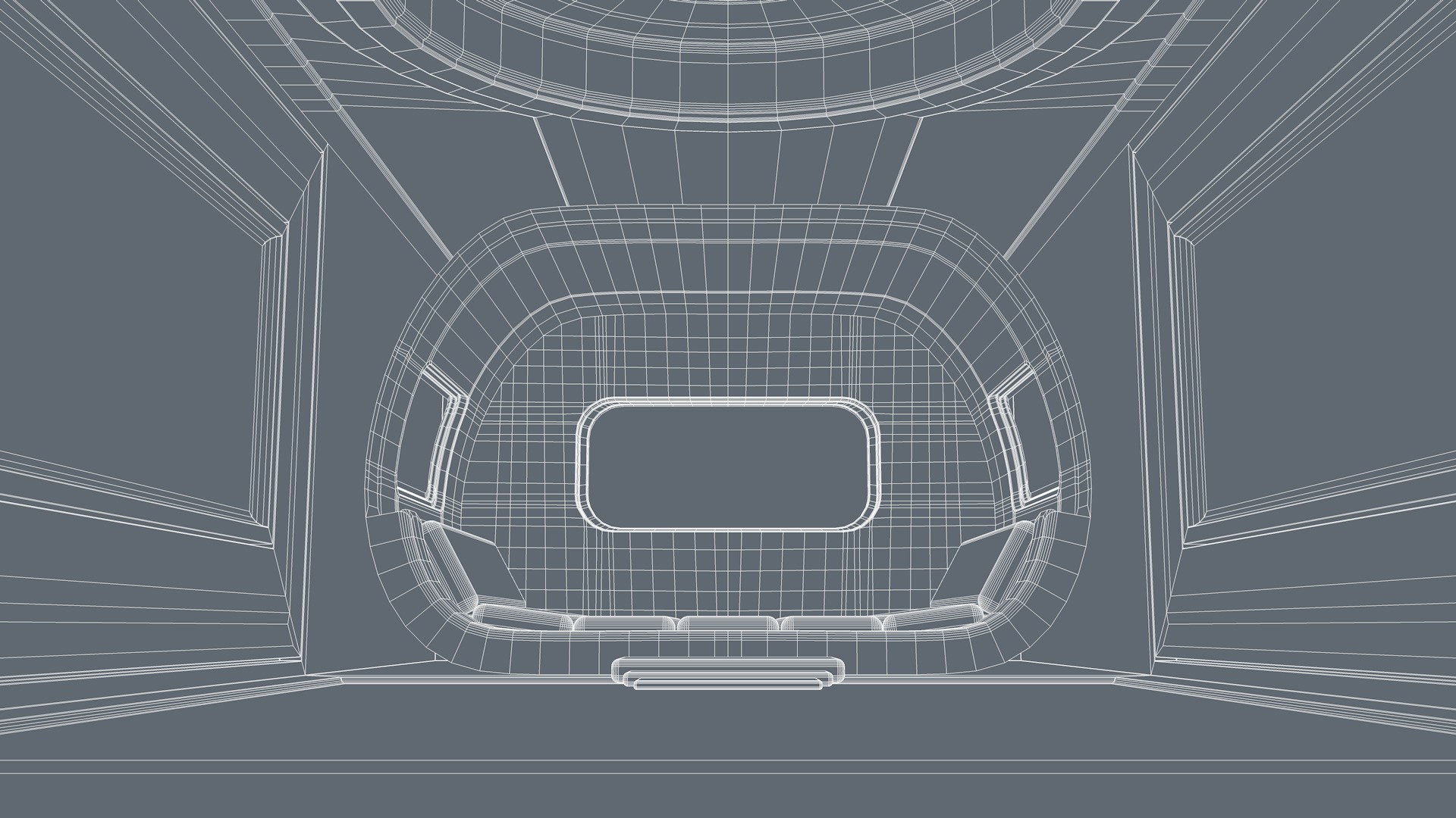 Futuristic Bedroom 3D model_11