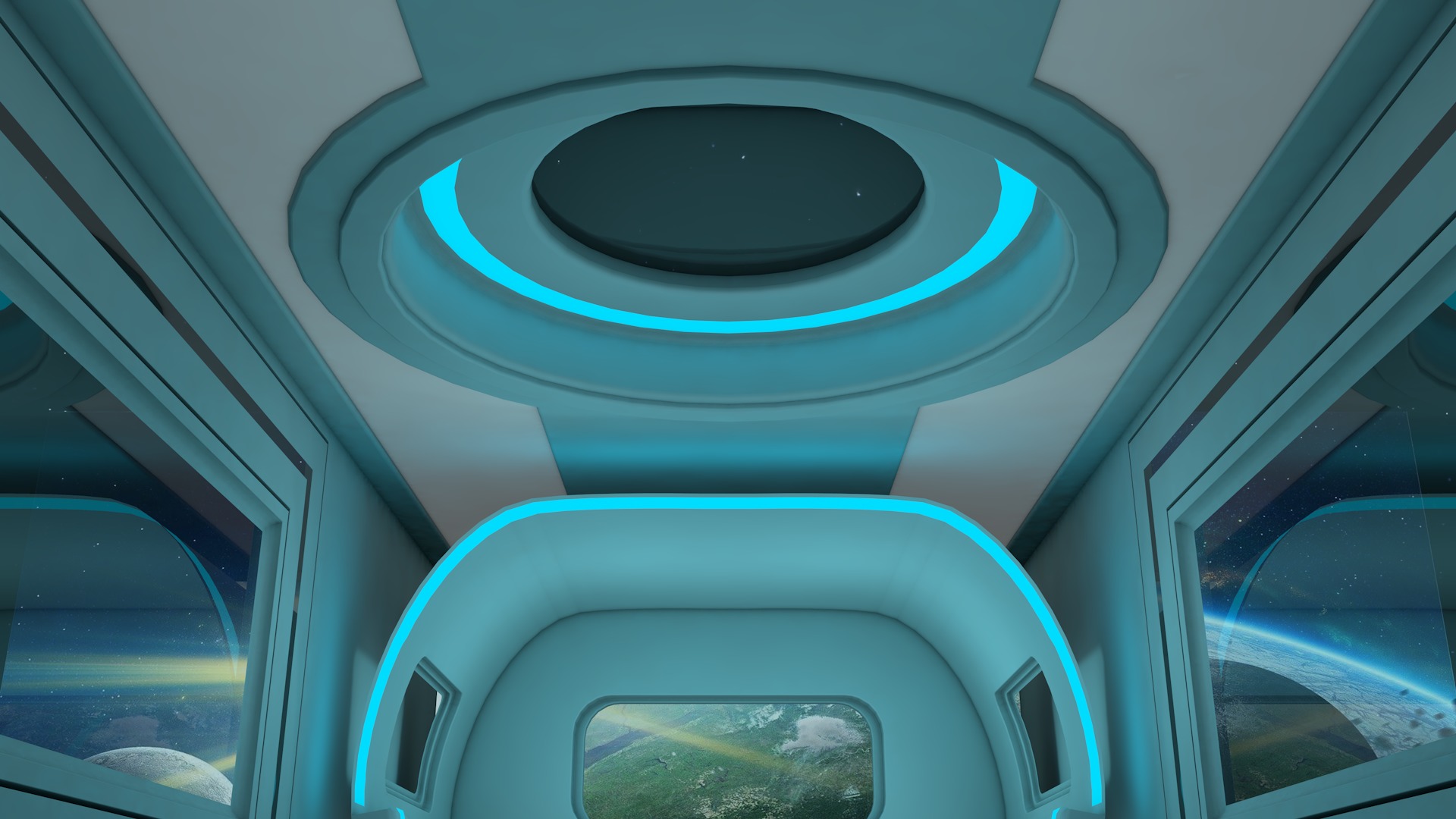 Futuristic Bedroom 3D model_6