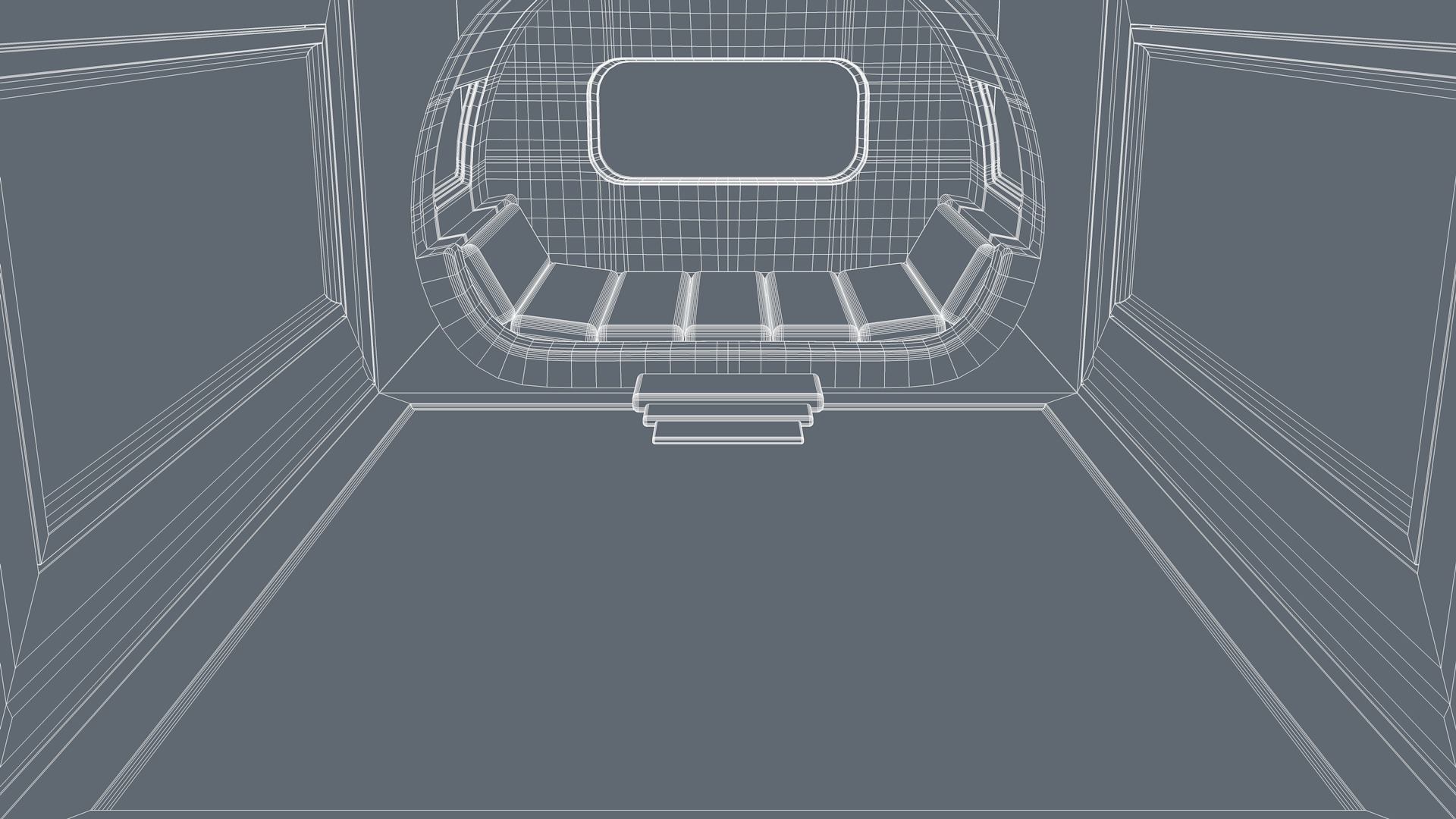 Futuristic Bedroom 3D model_10