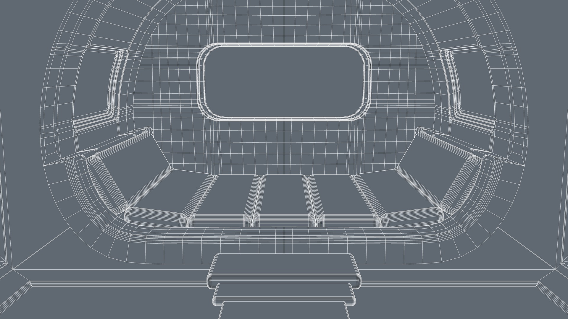 Futuristic Bedroom 3D model_12