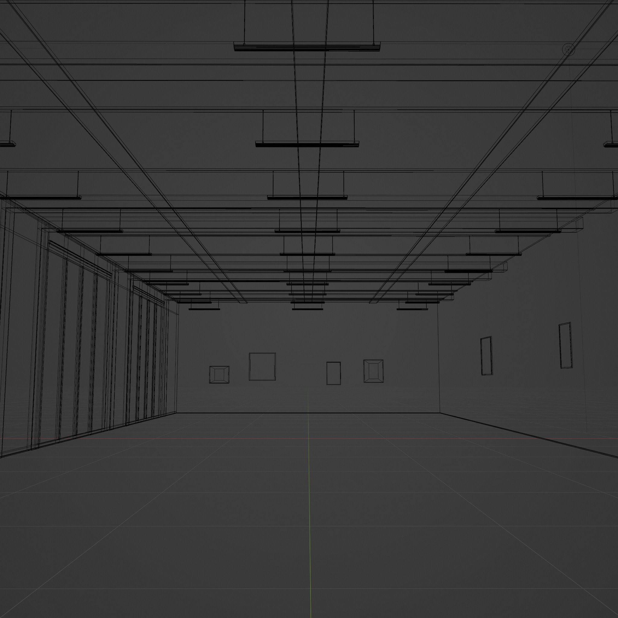 OFFICE ROOM empty INTERIOR 3D 3D model_8