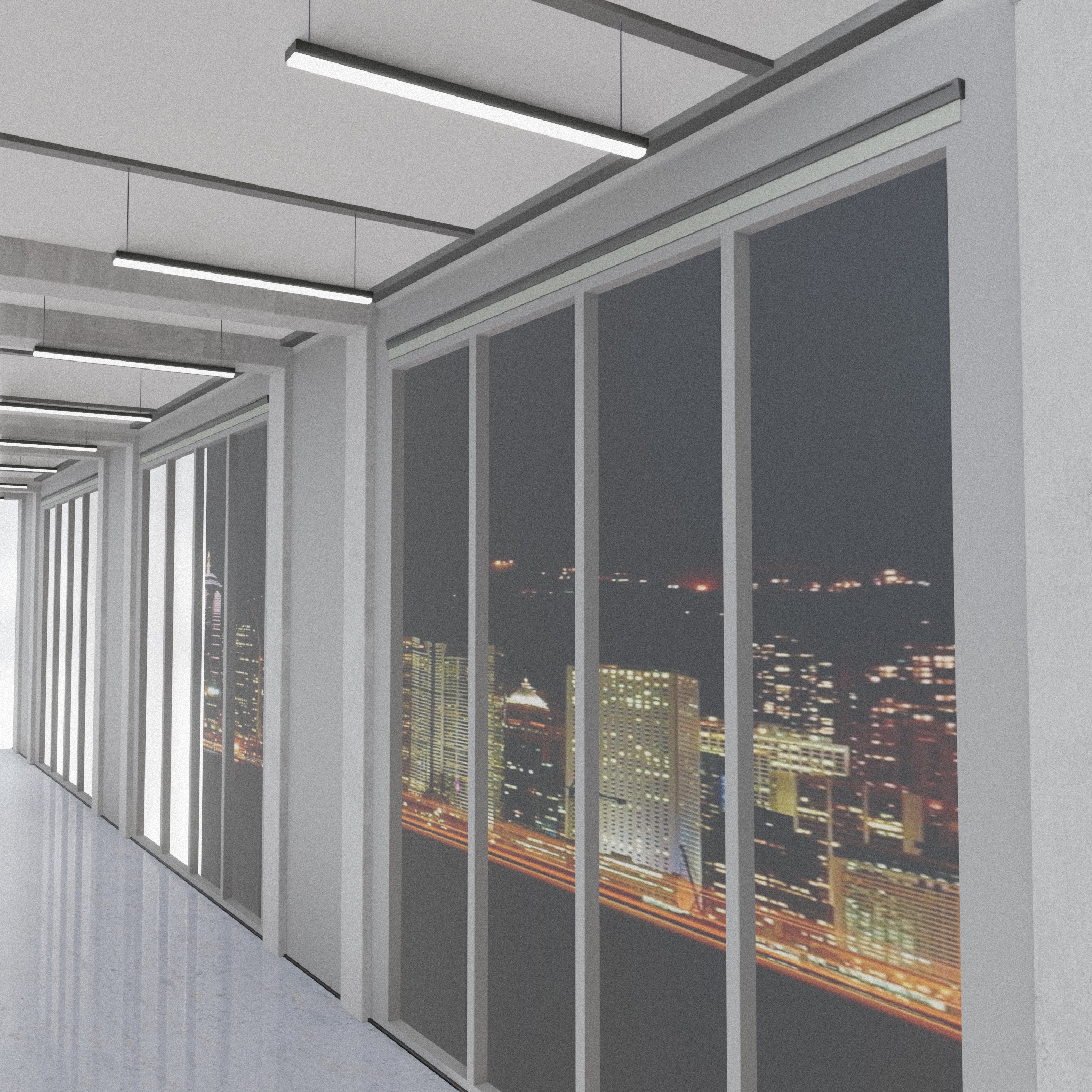 OFFICE ROOM empty INTERIOR 3D 3D model_7