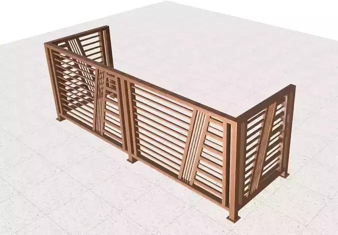 Contemporary iron railing