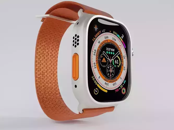 Apple Watch Ultra 2022 - Optimized 3D Model