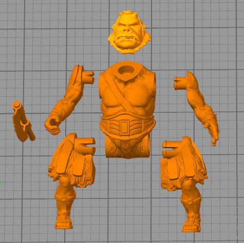 Star wars Gammeron GUARD fighter articulated 3D print model_4