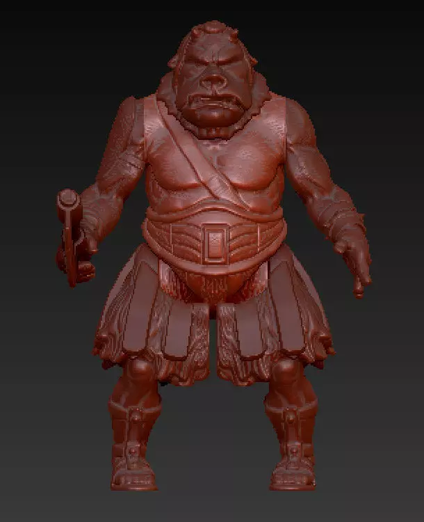 Star wars Gammeron GUARD fighter articulated 3D print model_0