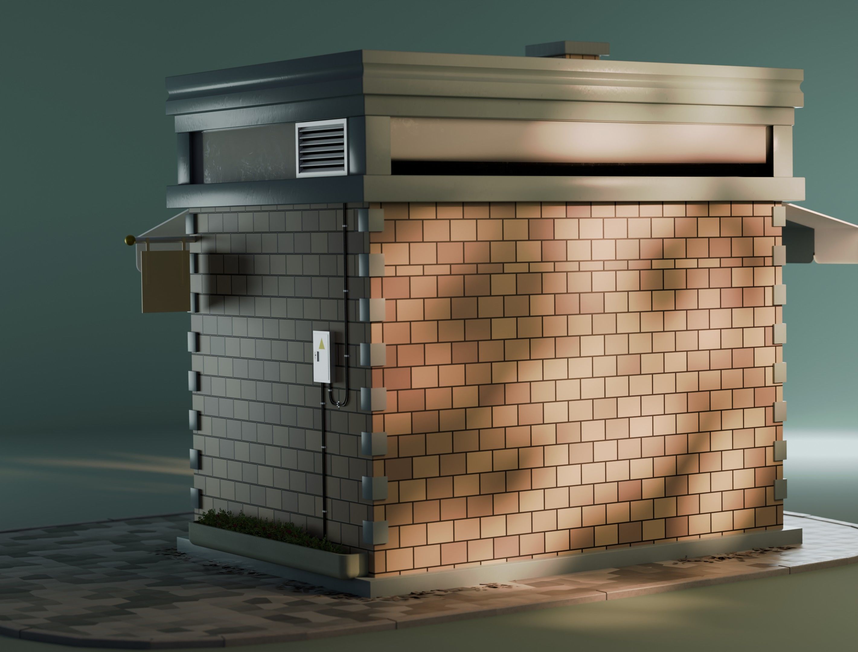 Bakery Shop Storefront 3D model_3