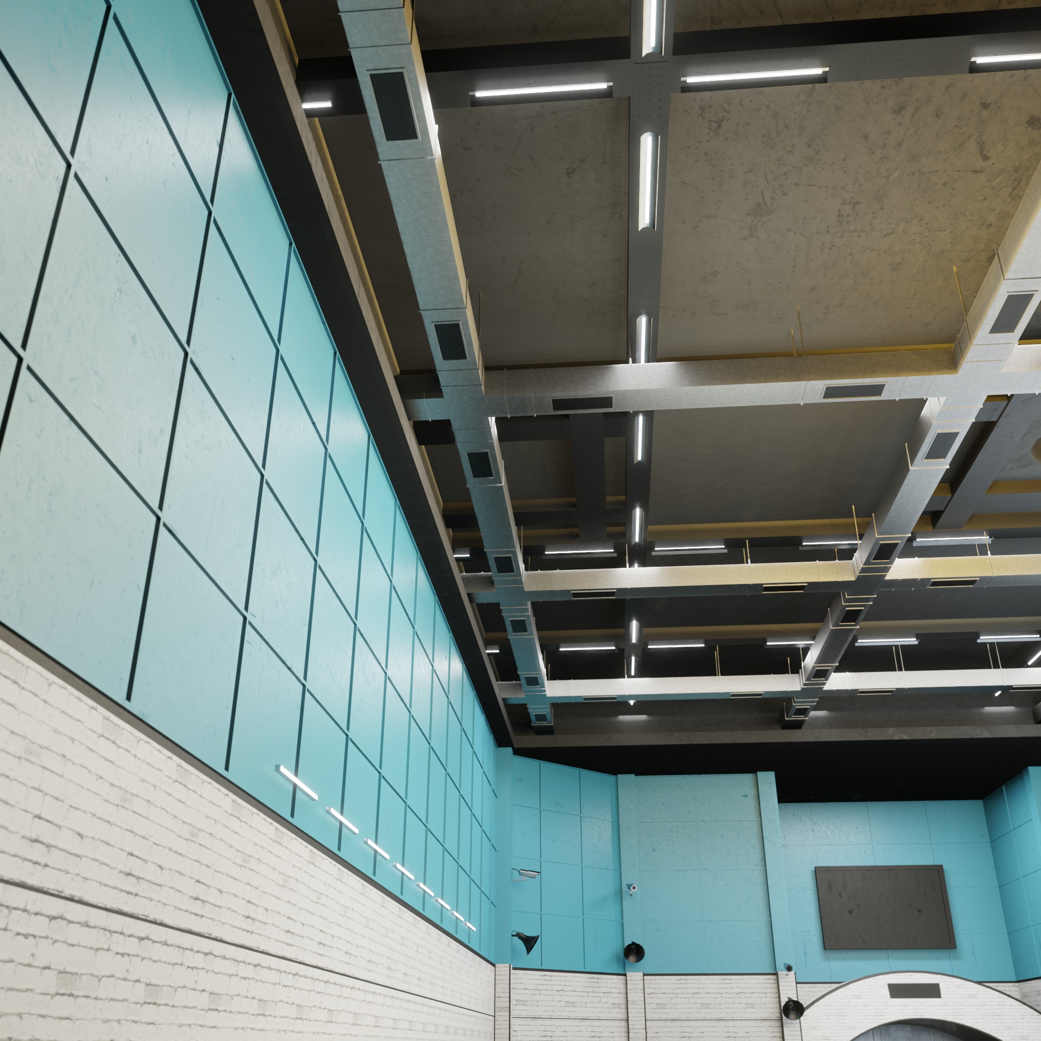 Design Residential Spaces WAREHOUSE Interior Squid Game 3D model_5