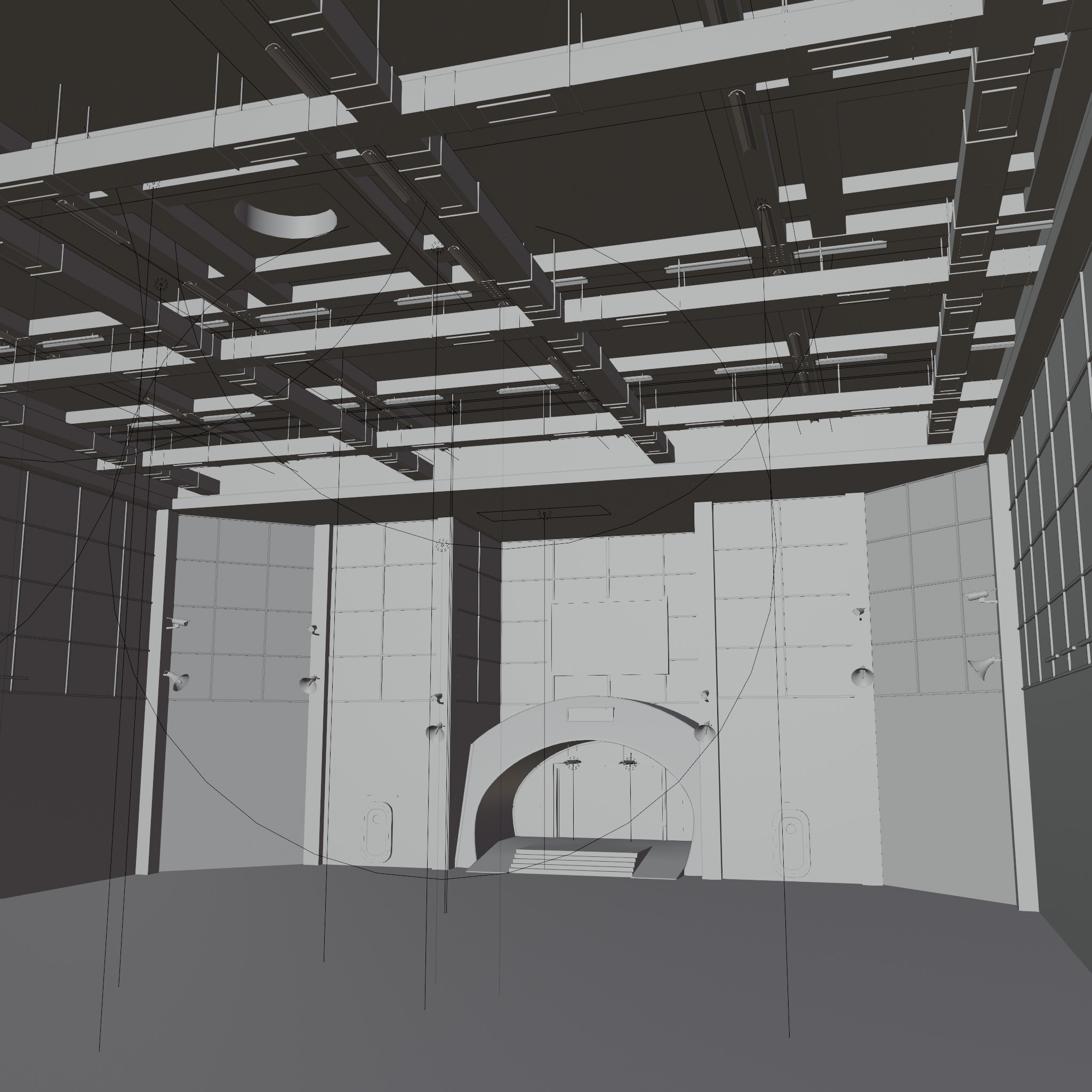 Design Residential Spaces WAREHOUSE Interior Squid Game 3D model_6