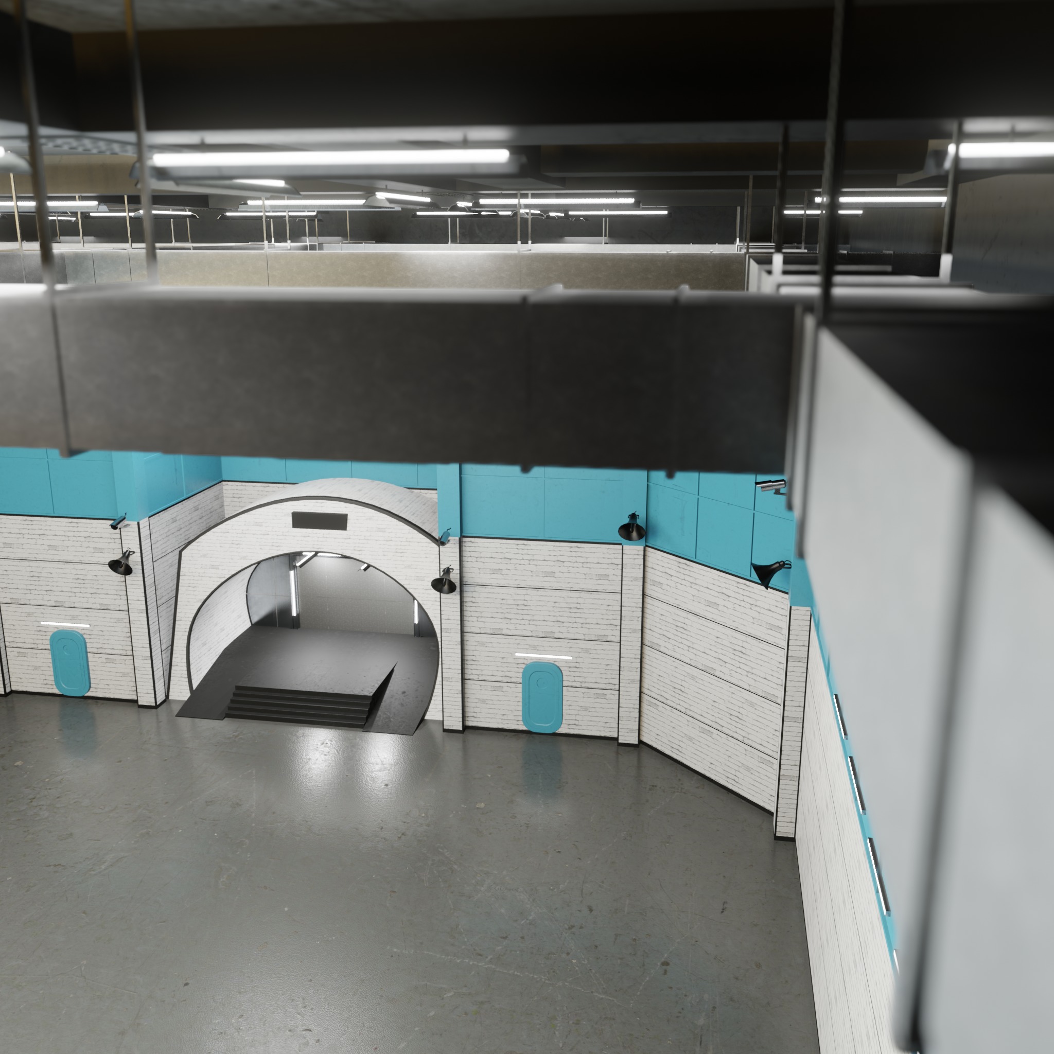 Design Residential Spaces WAREHOUSE Interior Squid Game 3D model_1