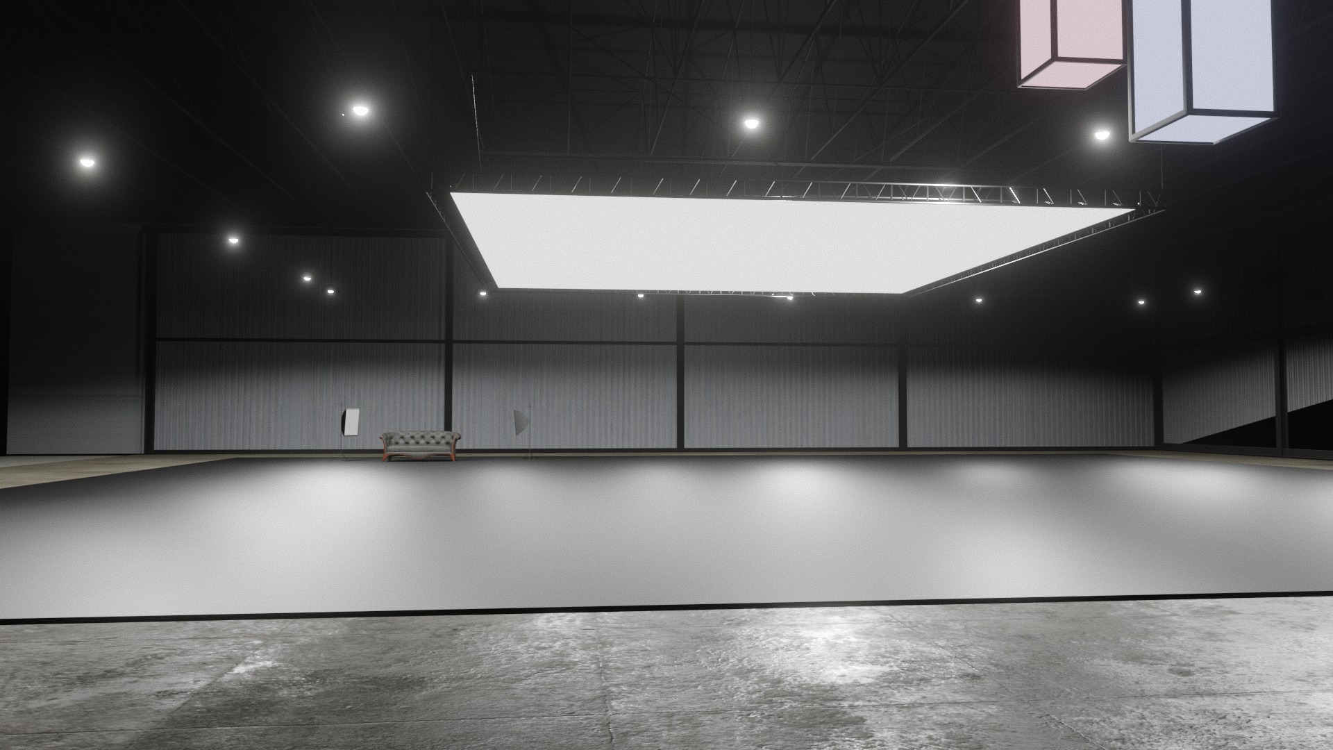 PHOTO STUDIO interior car studio 3D model_9