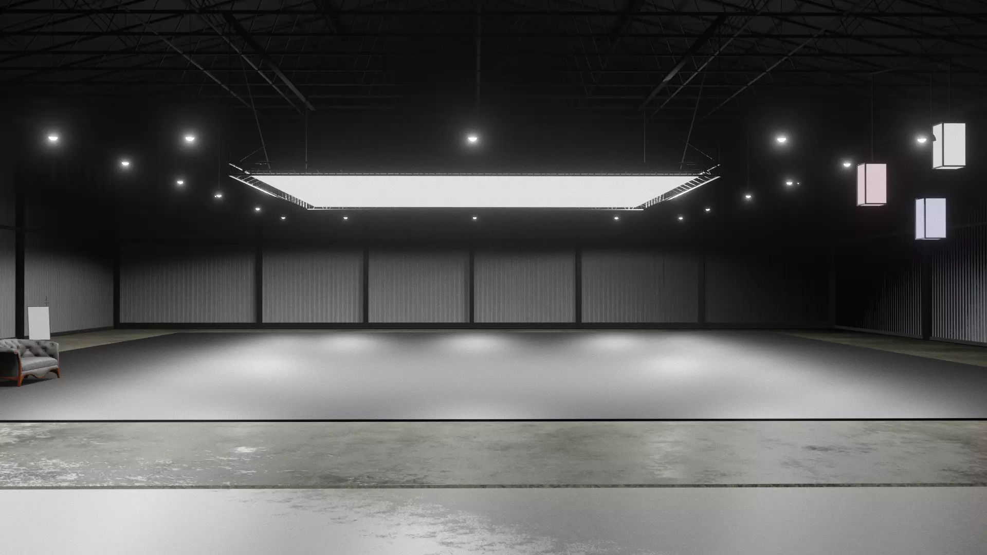 PHOTO STUDIO interior car studio 3D model_0