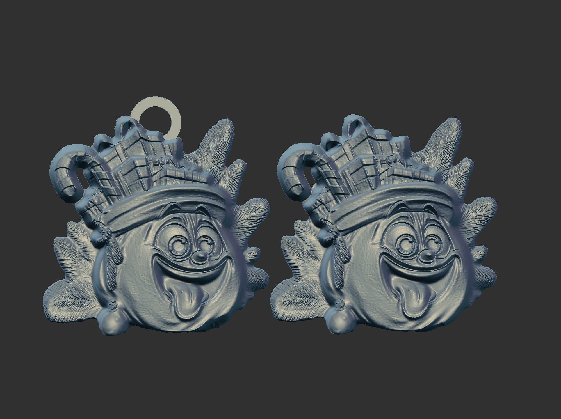 christmas sanda gift bags decor  3D print model_3