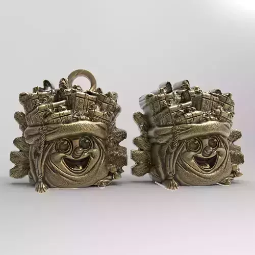 christmas  sanda gifts bags  decor 2  3D print model