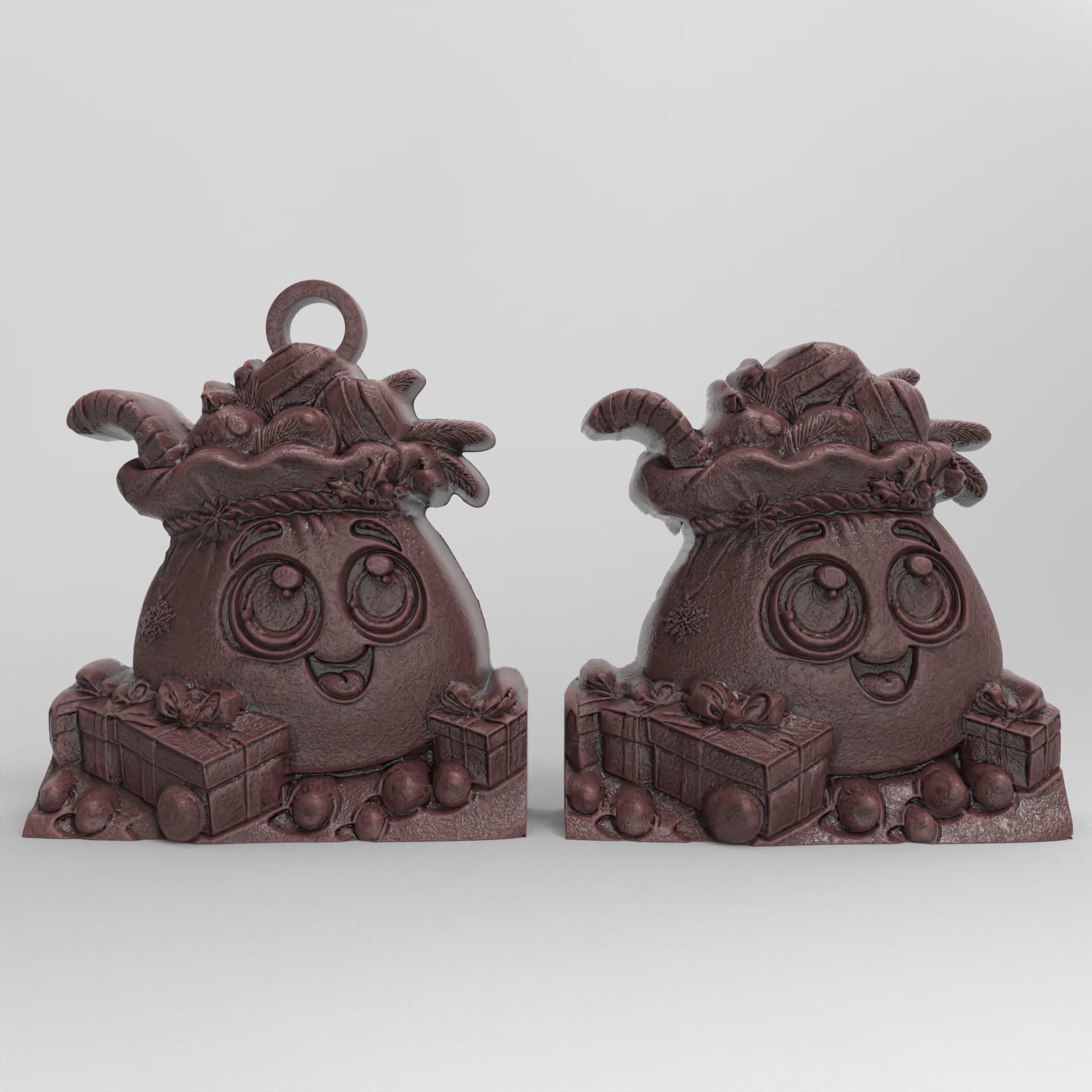 christmas sanda gifts bags decor  3D print model_1