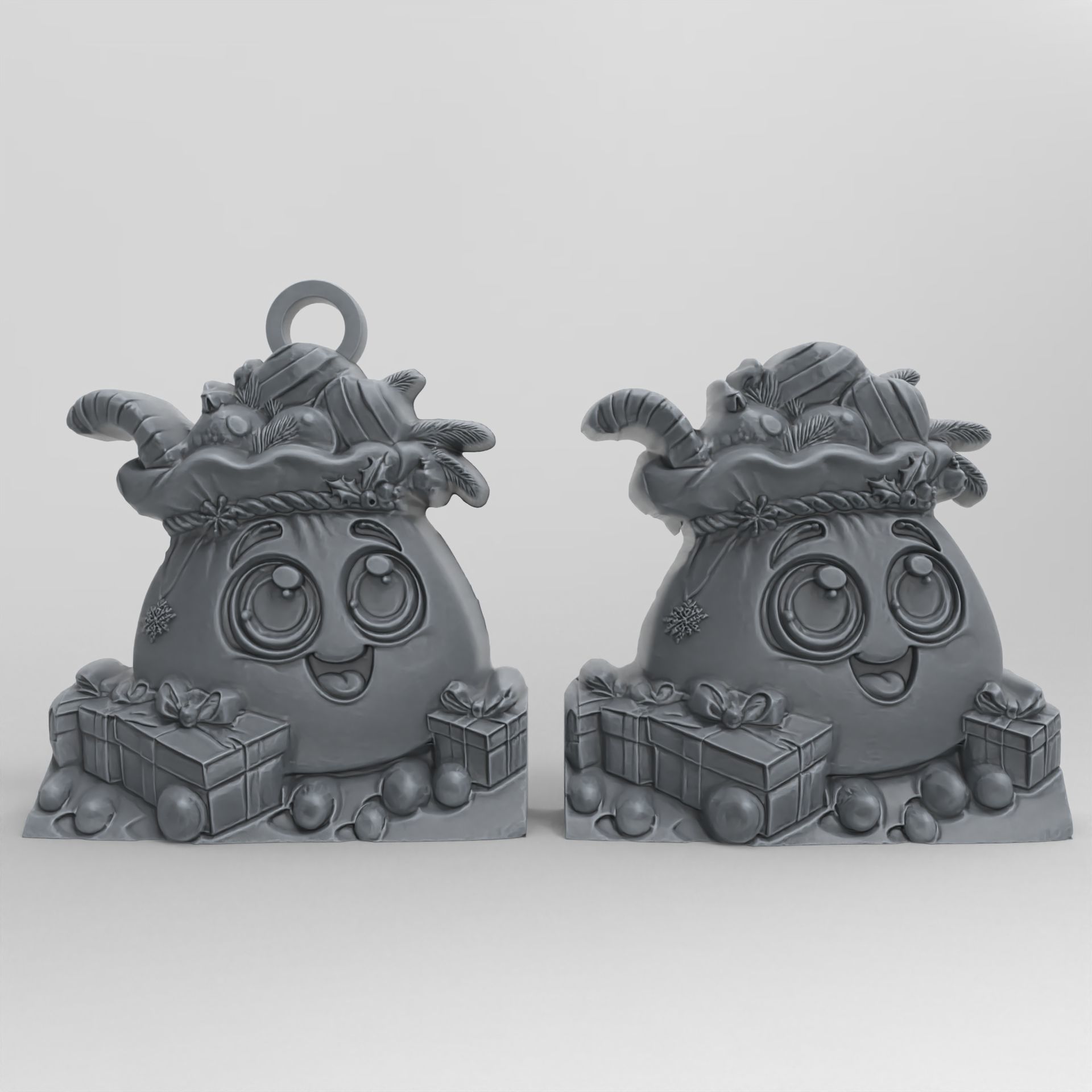 christmas sanda gifts bags decor  3D print model_2
