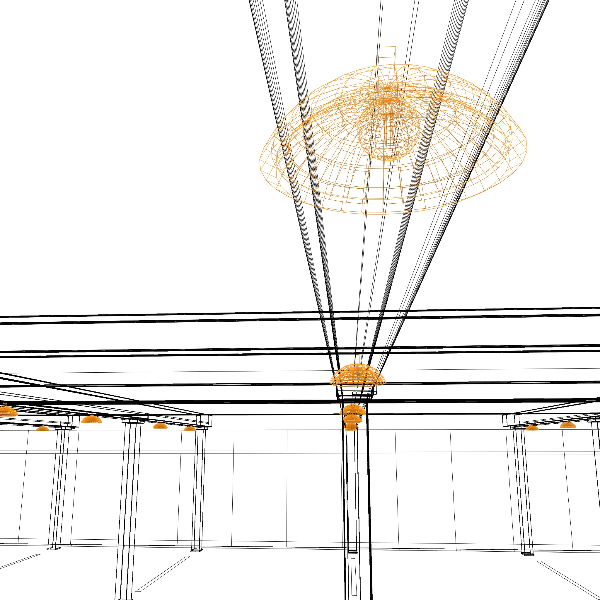 Underground Parking interior 3D model_6