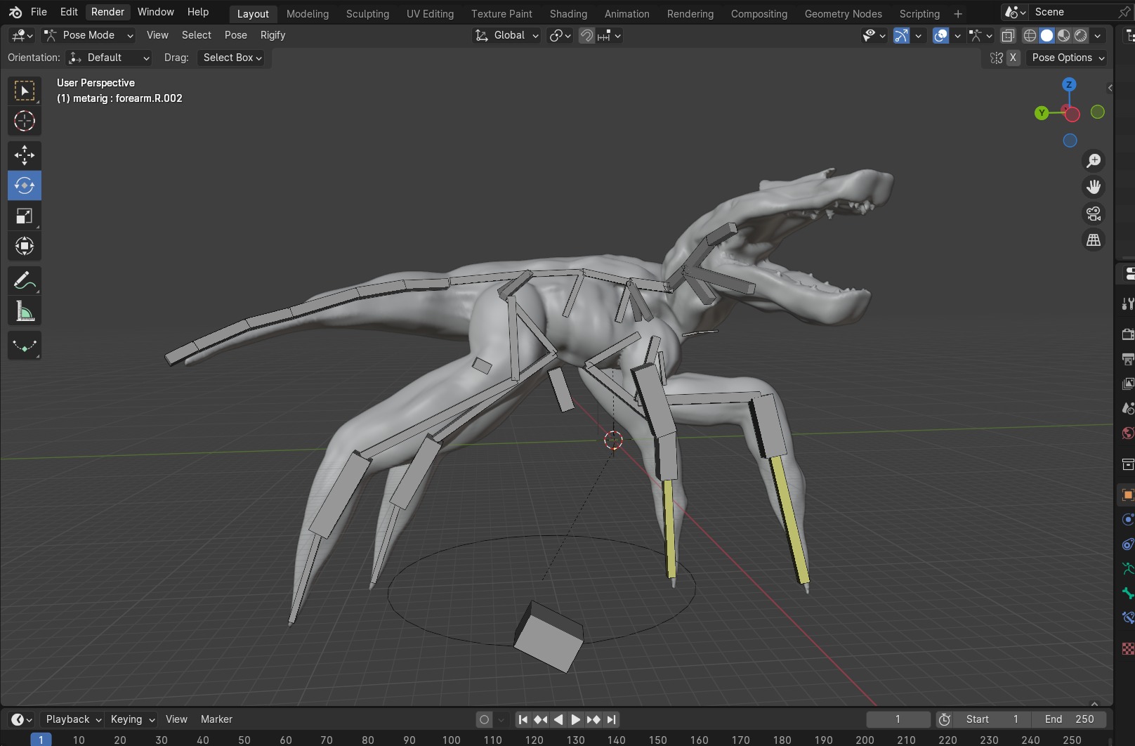 Roblox Kaiju Universe Creepypasta RIG Free 3D model_3