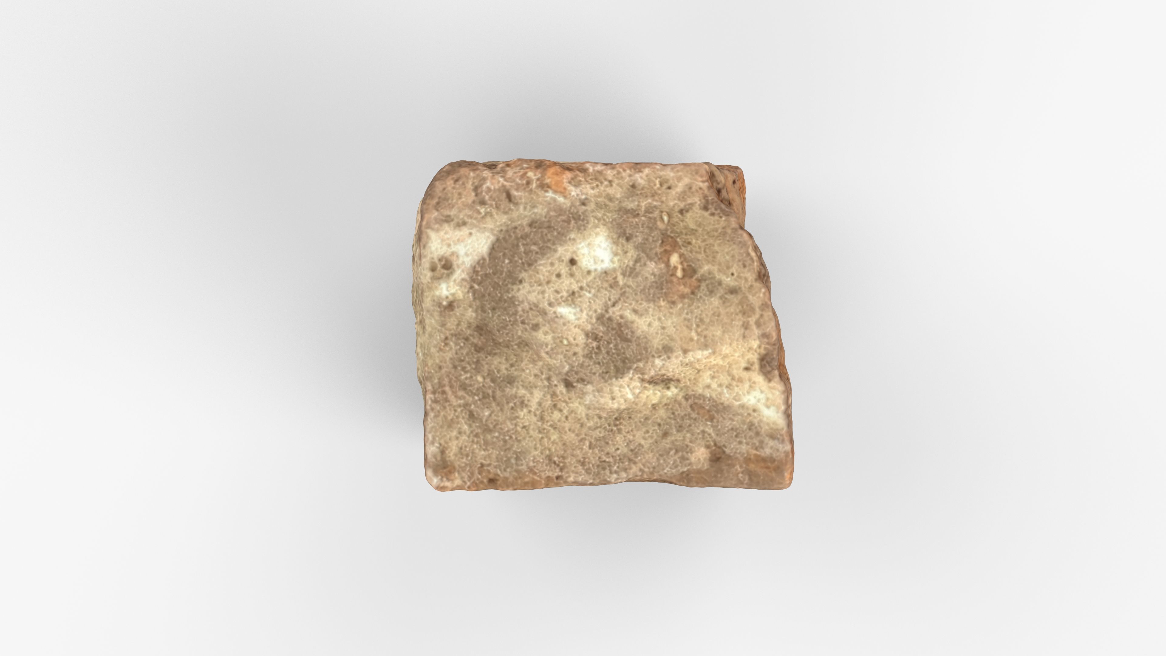 Photorealistic 3D scan of rock stone Low-poly 3D model_10