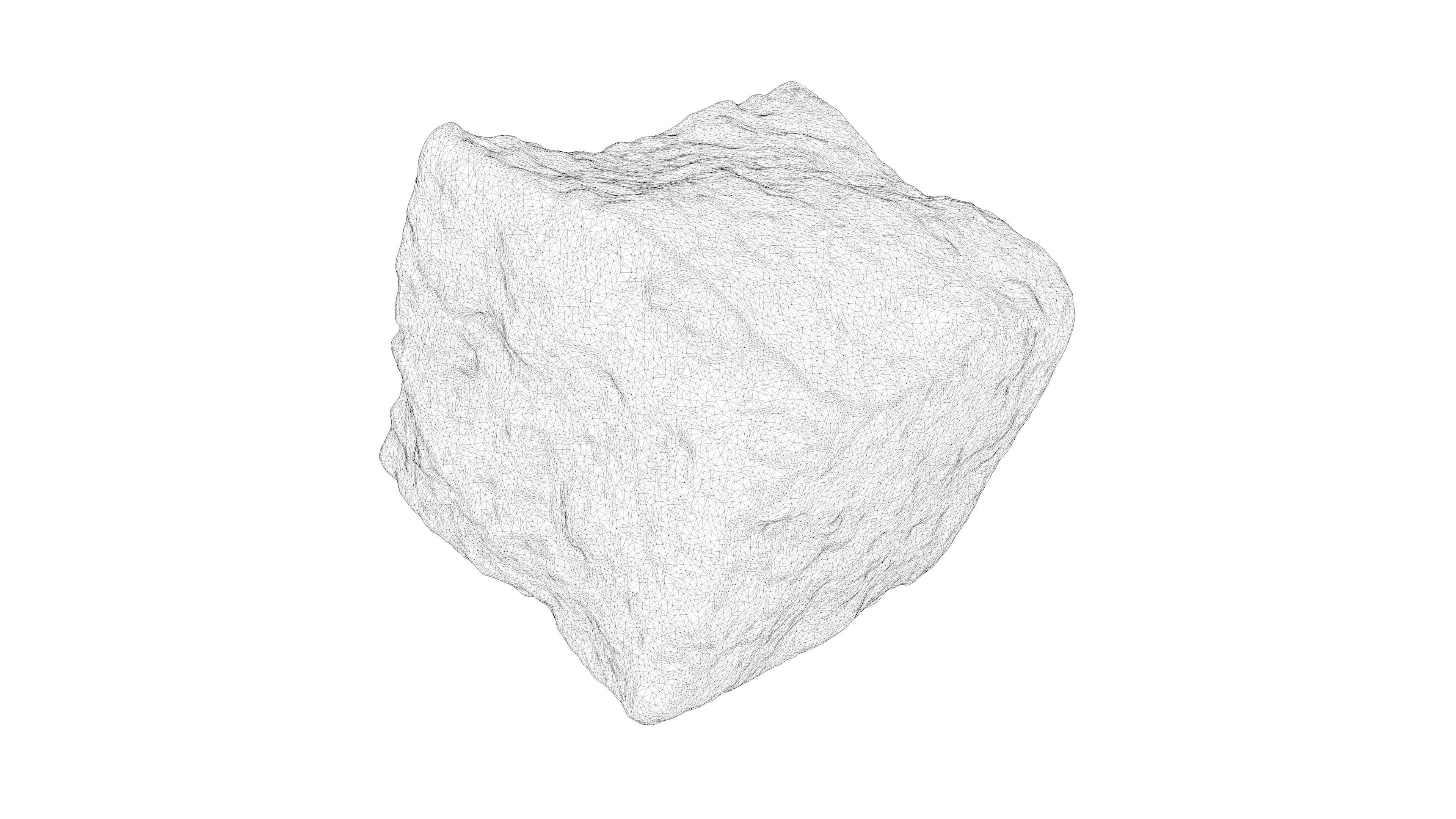 Photorealistic 3D scan of rock stone Low-poly 3D model_23