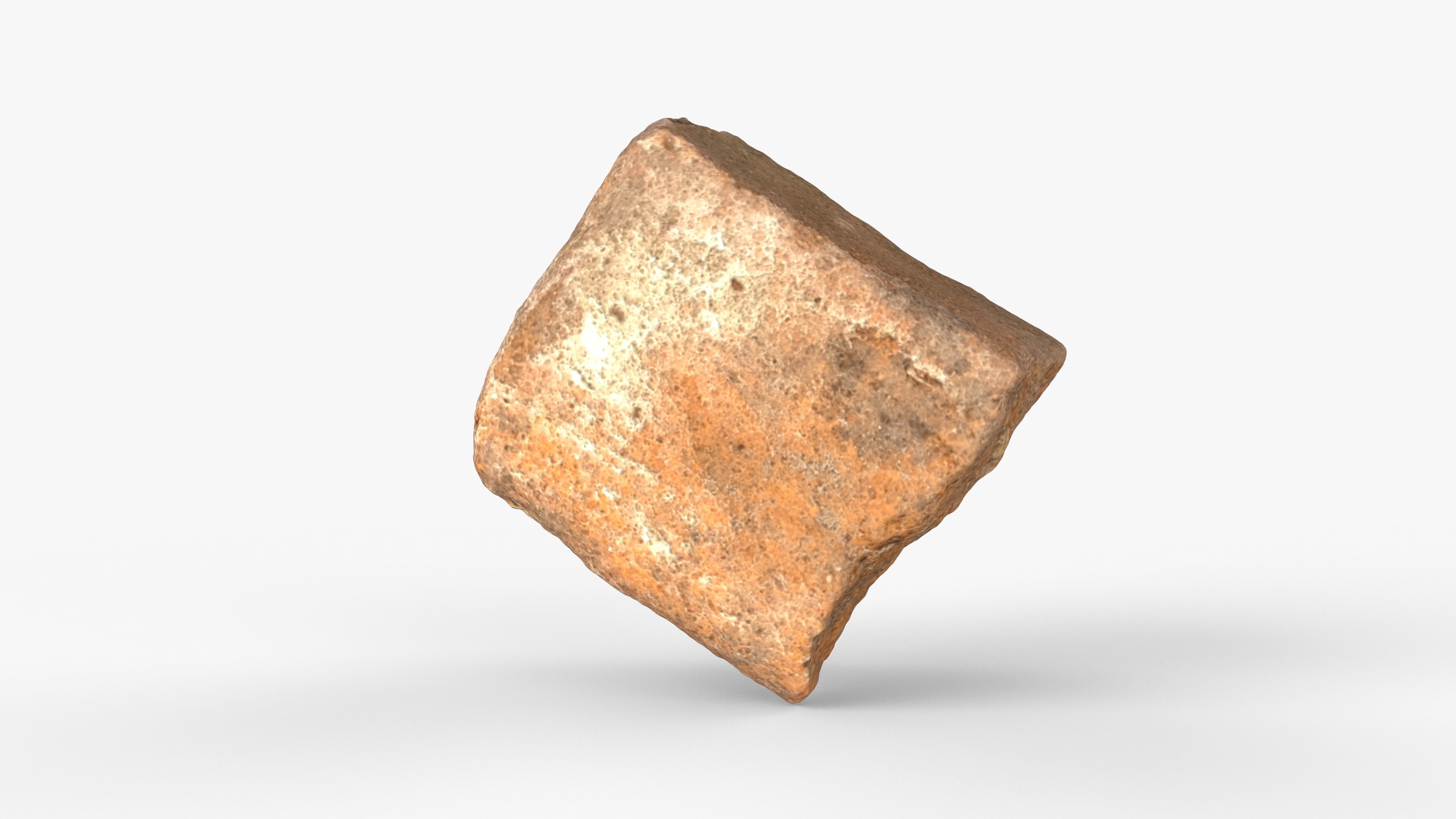 Photorealistic 3D scan of rock stone Low-poly 3D model_13
