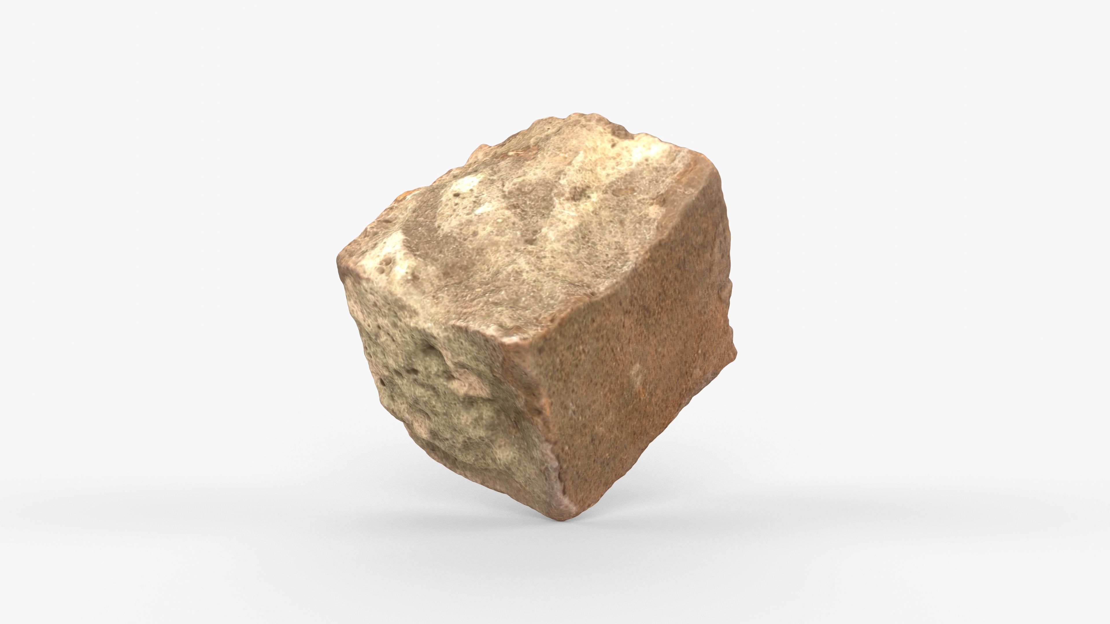 Photorealistic 3D scan of rock stone Low-poly 3D model_12