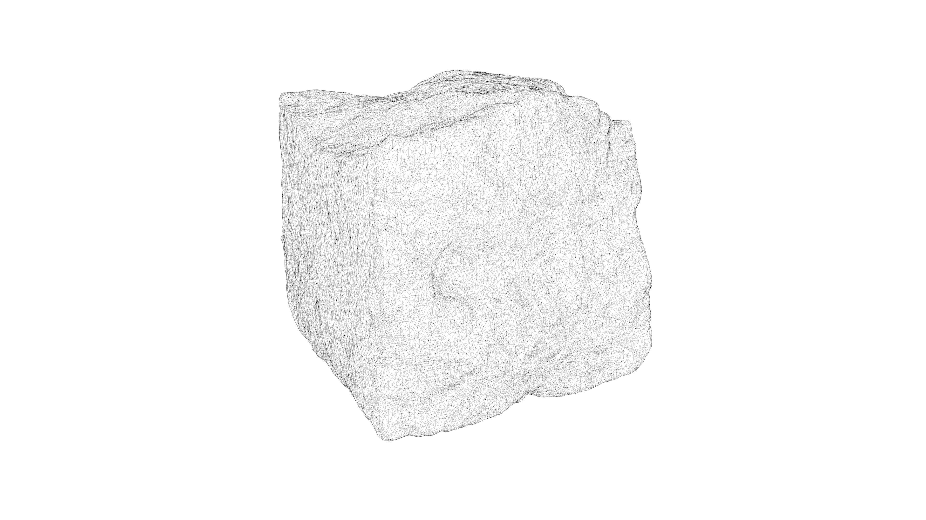Photorealistic 3D scan of rock stone Low-poly 3D model_22