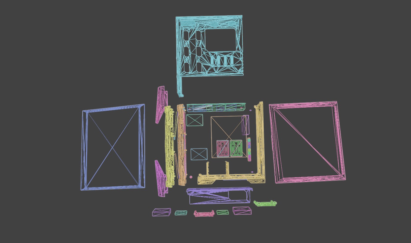 PC case rigged Low-poly 3D model_8