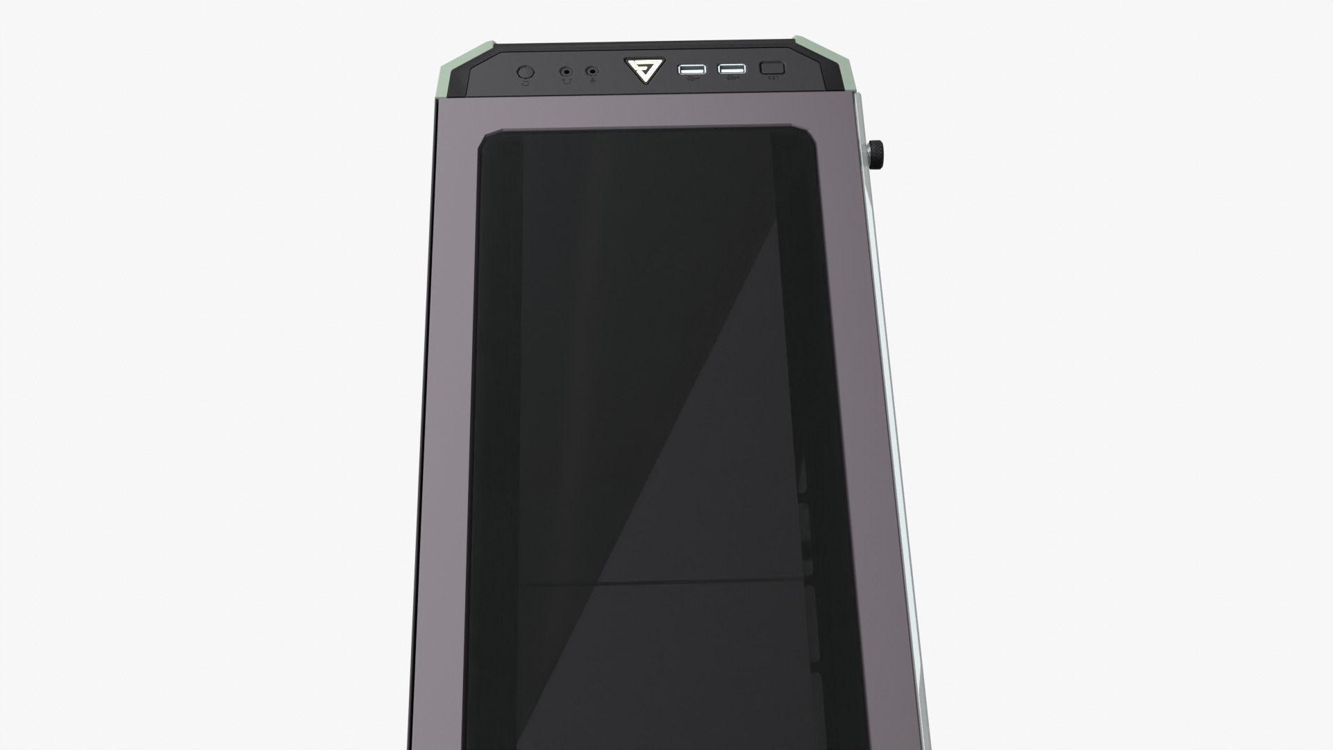 PC case rigged Low-poly 3D model_3