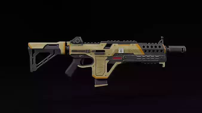 Realistic futuristic gun