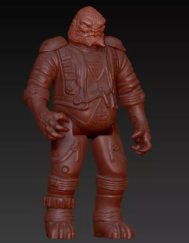 Star wars Grummgar   articulated 3D print model_0