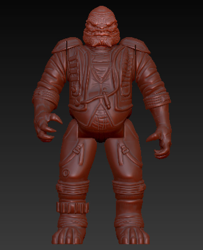 Star wars Grummgar   articulated 3D print model_2