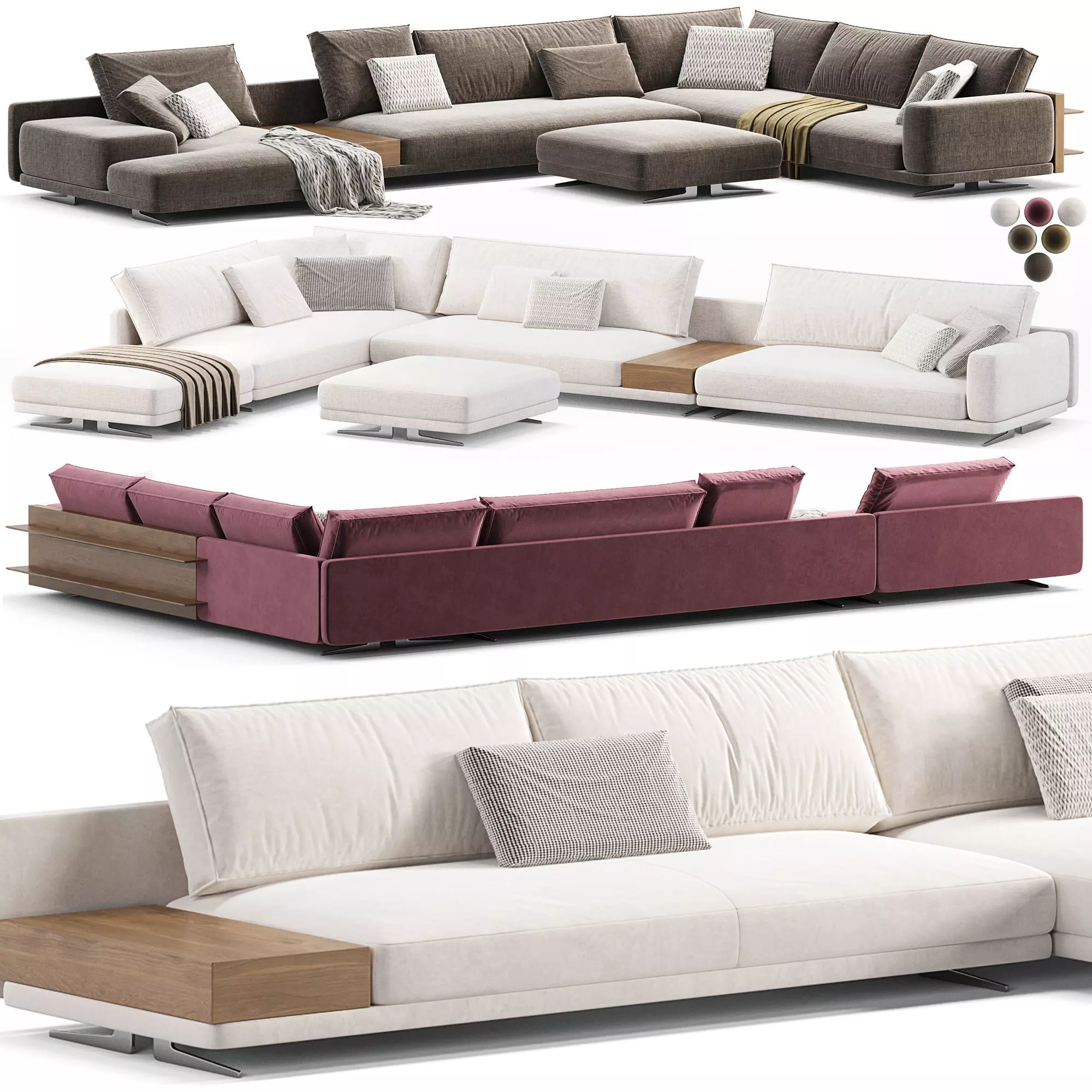 Mondrian sofa 3D model_0