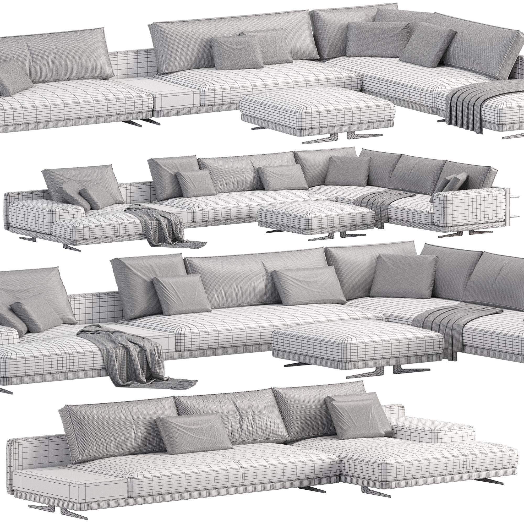 Mondrian sofa 3D model_6