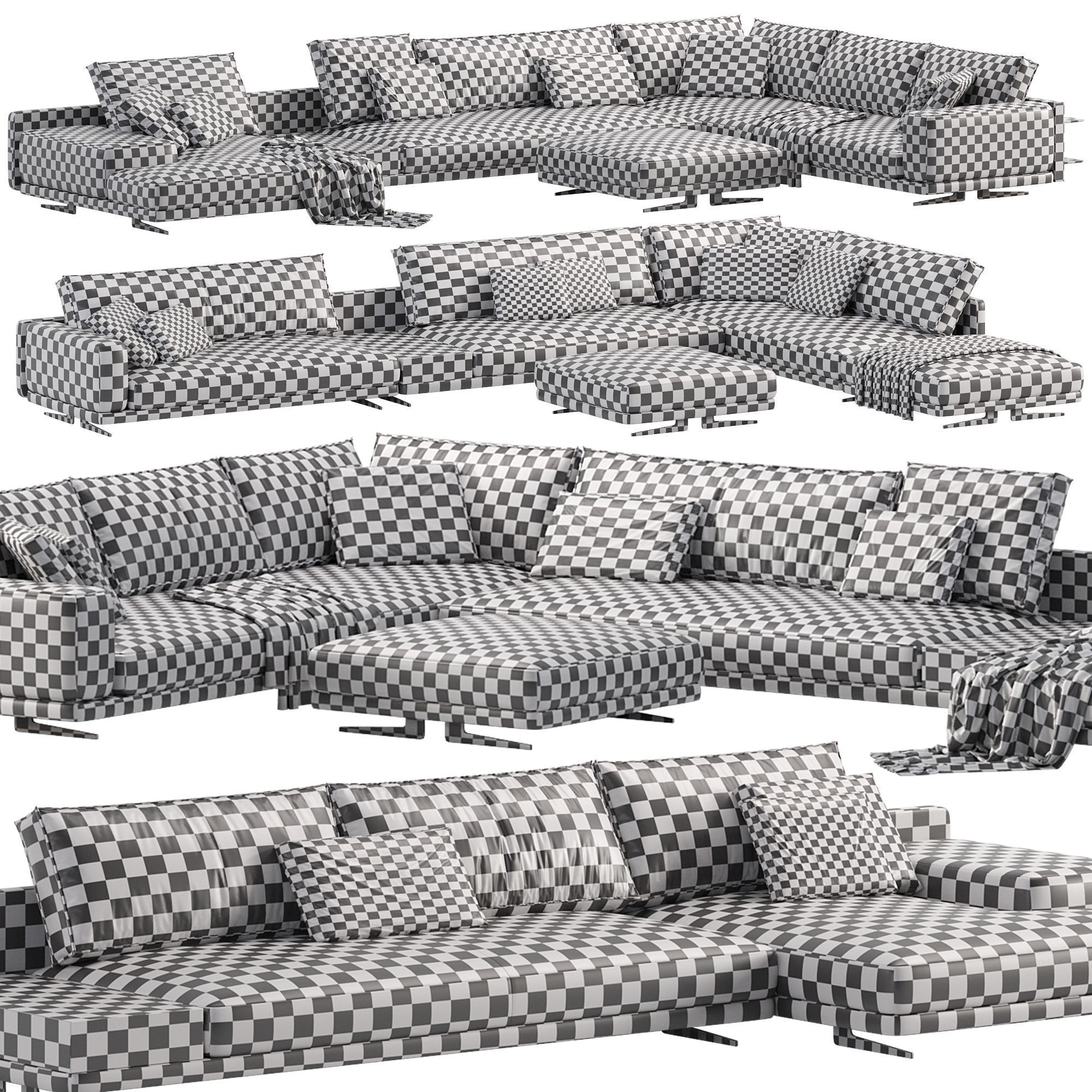 Mondrian sofa 3D model_5