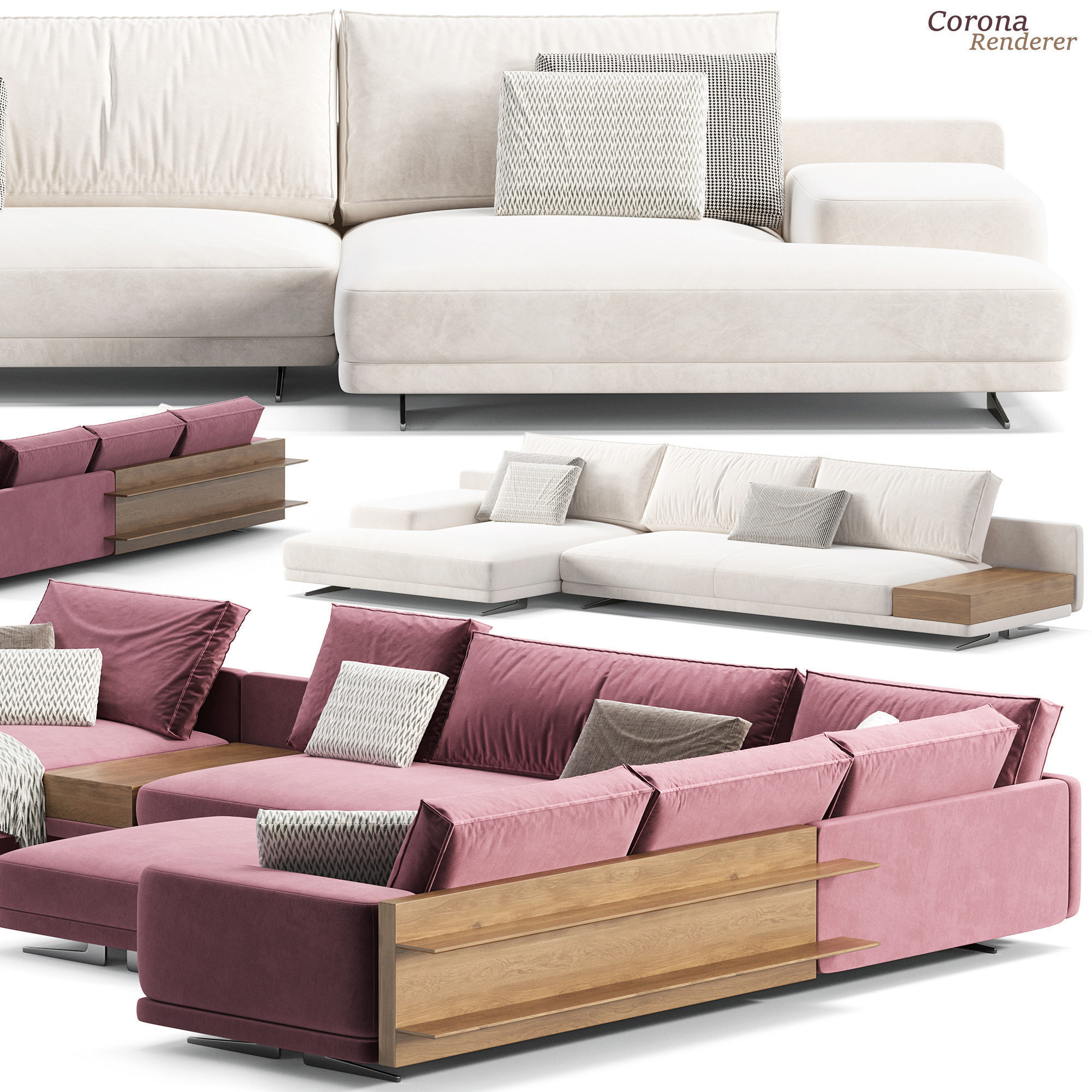 Mondrian sofa 3D model_4