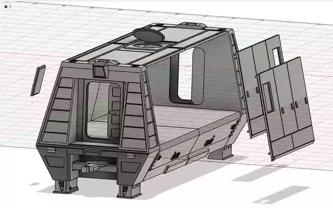 Star Wars  20-T Railcrawler conveyex transport