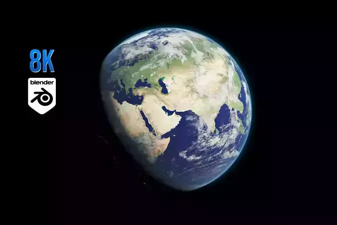 Photorealistic Earth 8K