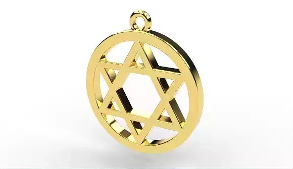 Pendant Medal Star of David