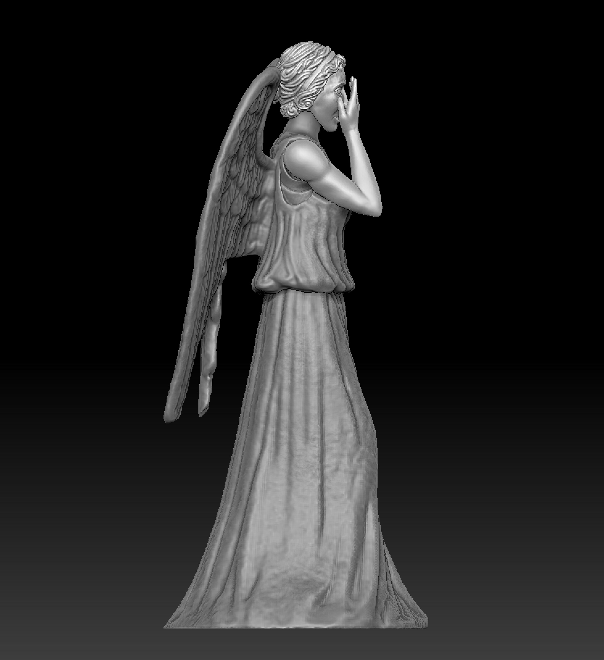 Weeping Angel figure 3D model_7