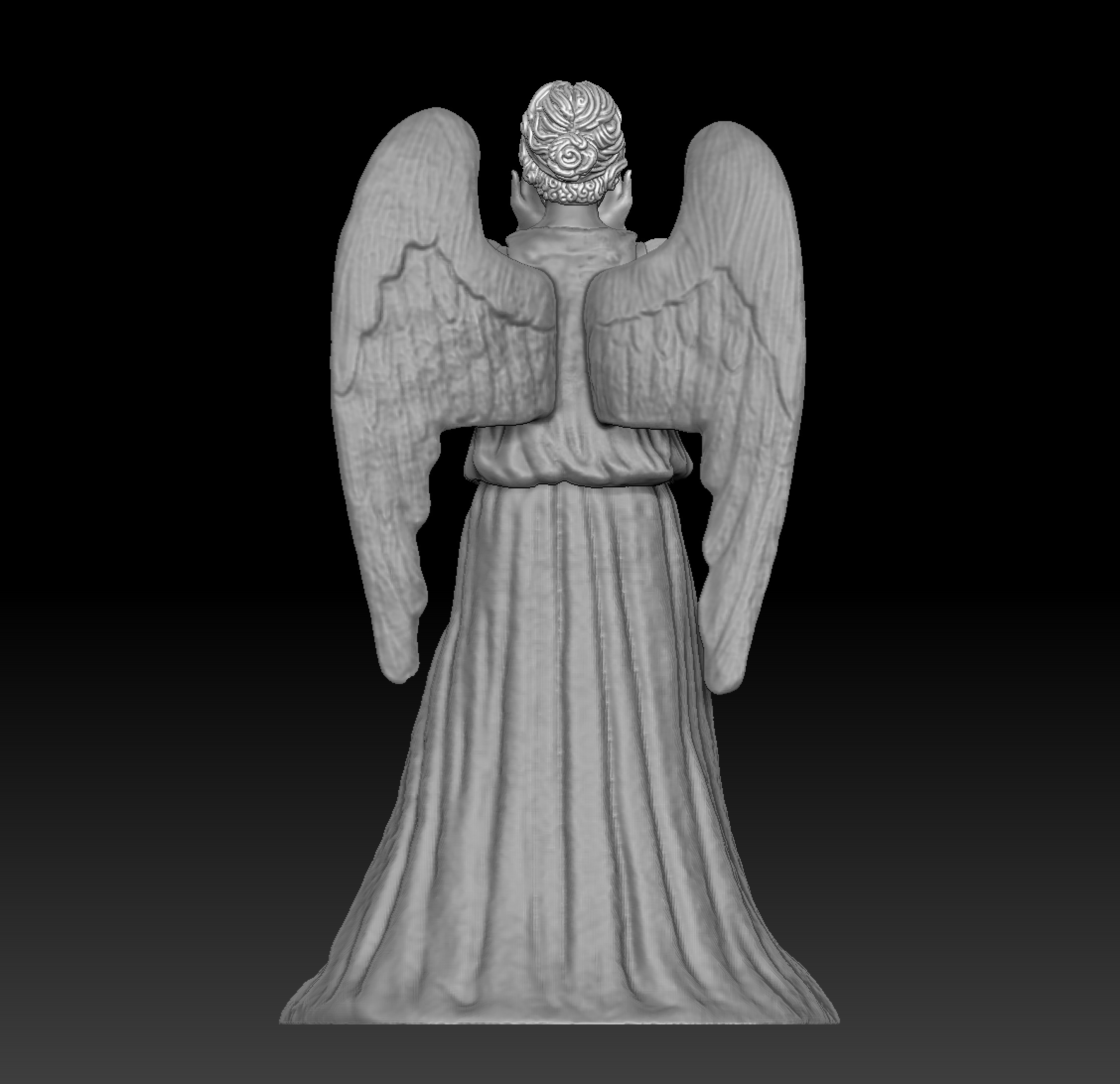 Weeping Angel figure 3D model_6