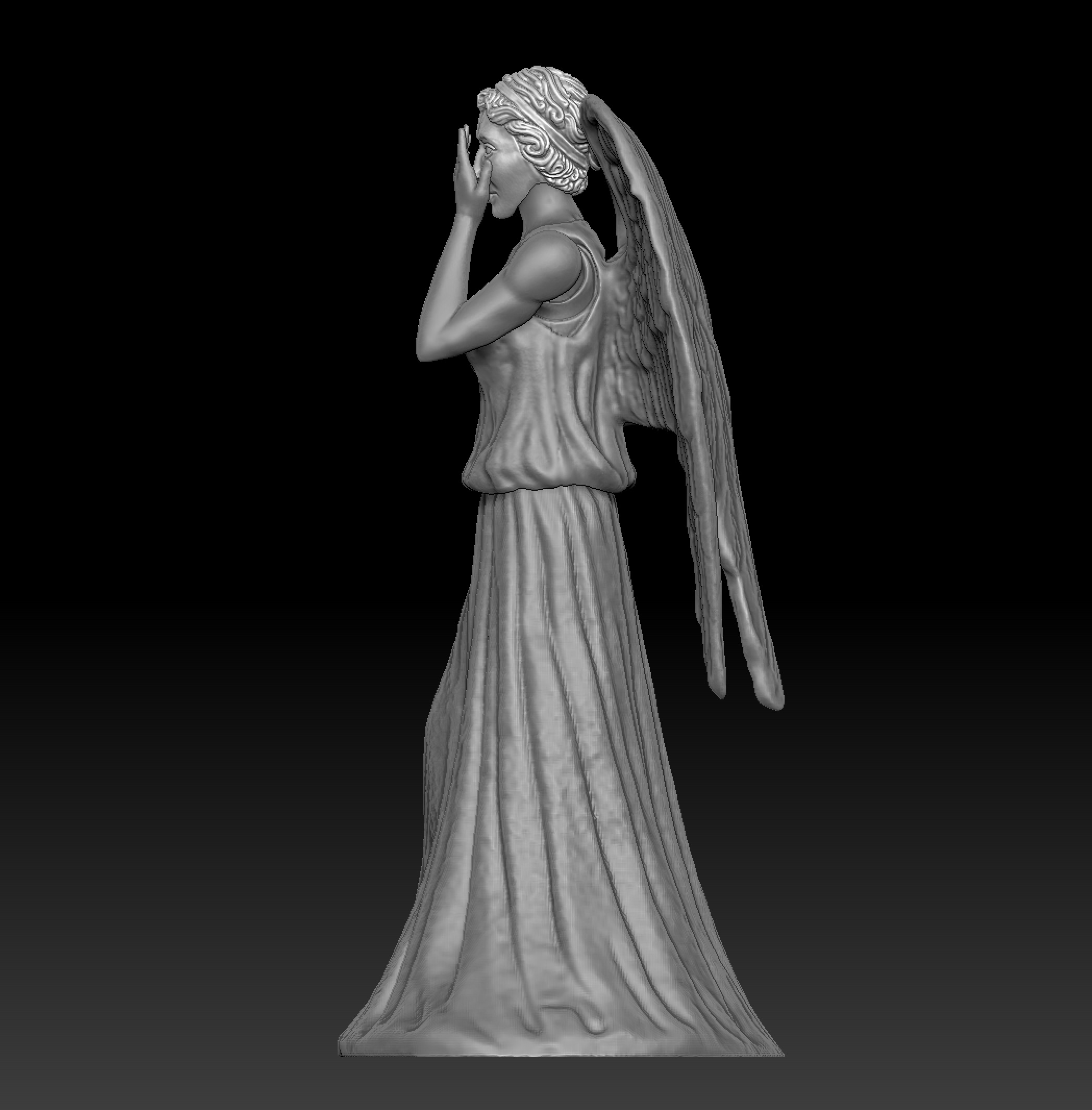 Weeping Angel figure 3D model_5