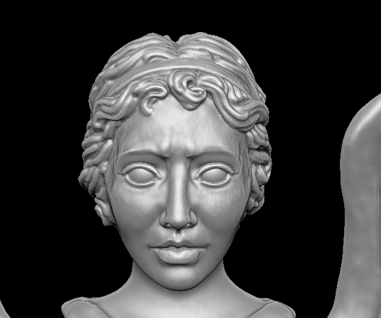 Weeping Angel figure 3D model_2