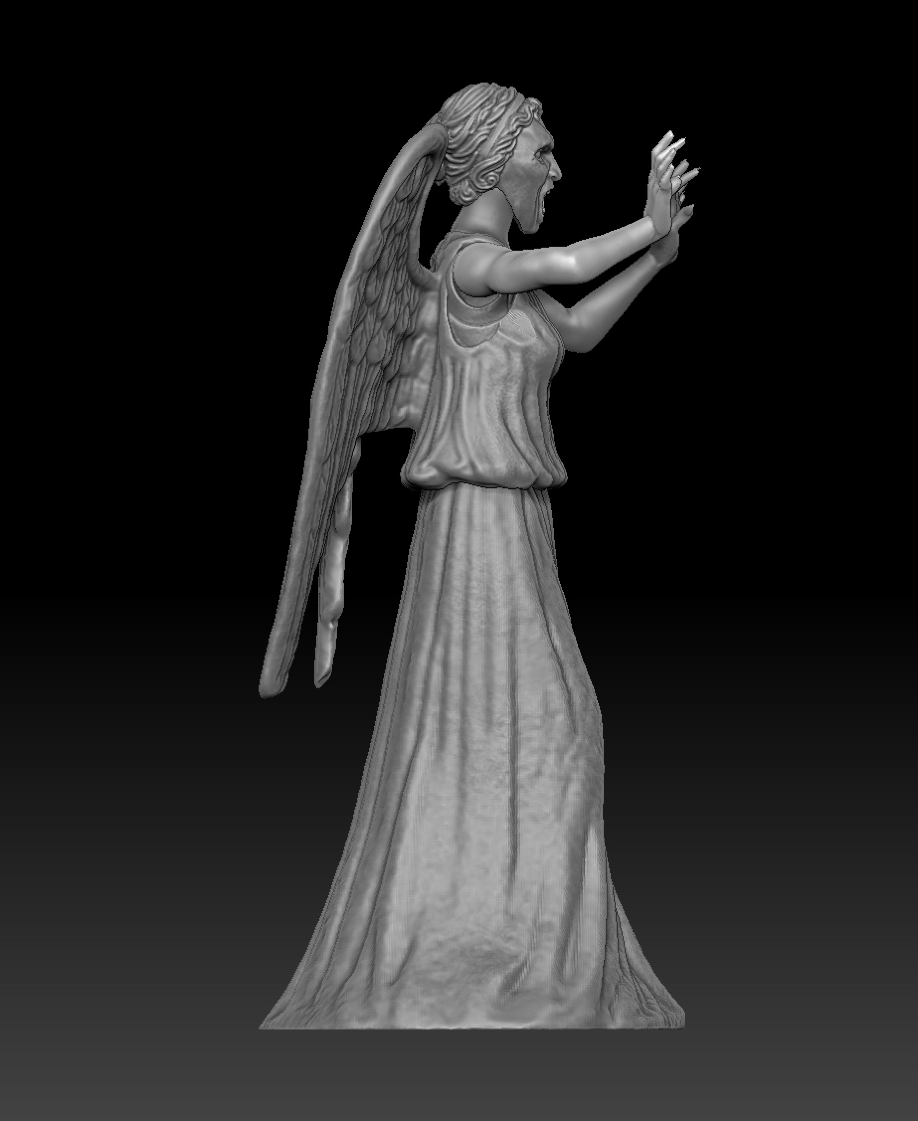 Weeping Angel figure 3D model_10