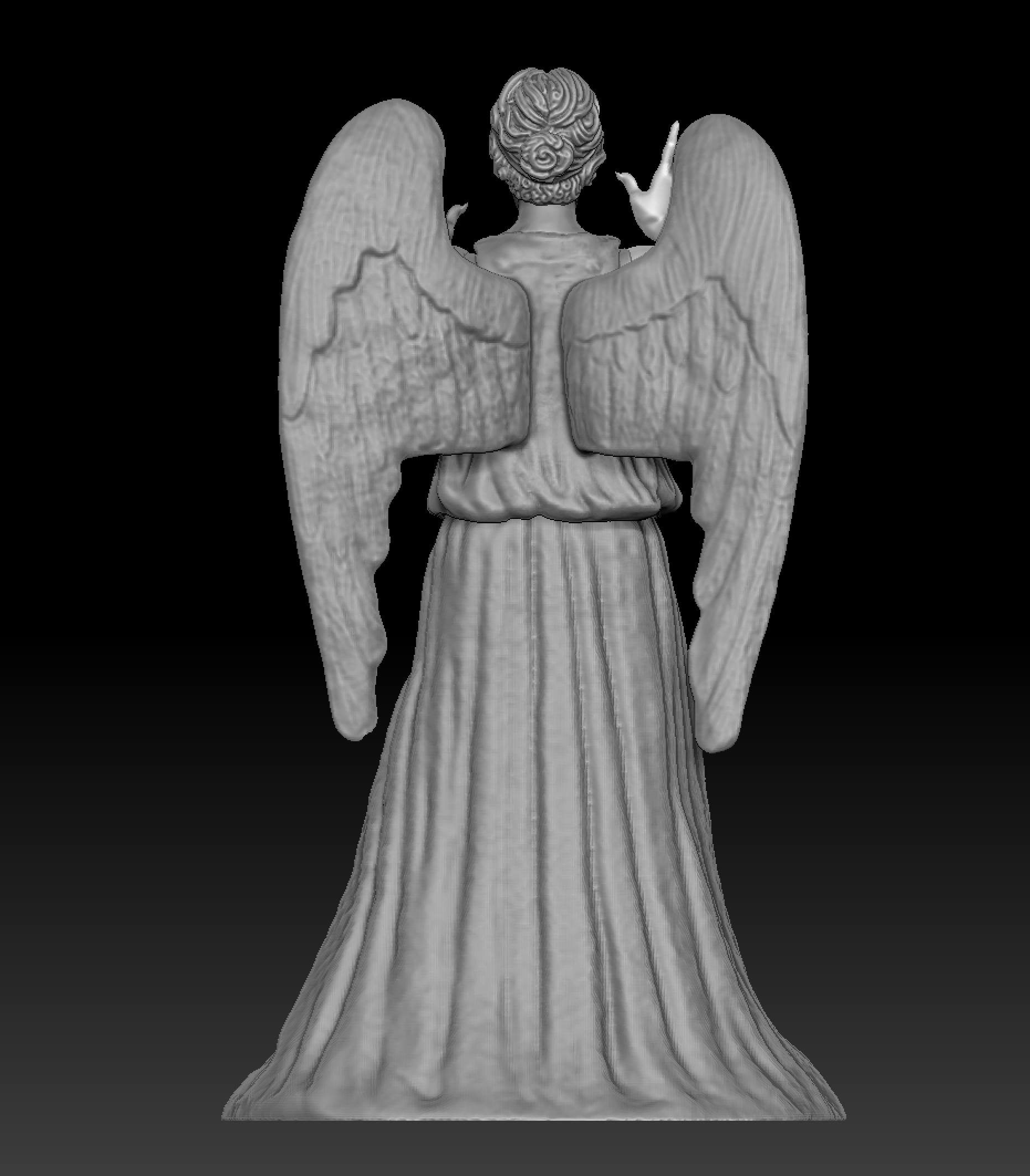 Weeping Angel figure 3D model_9