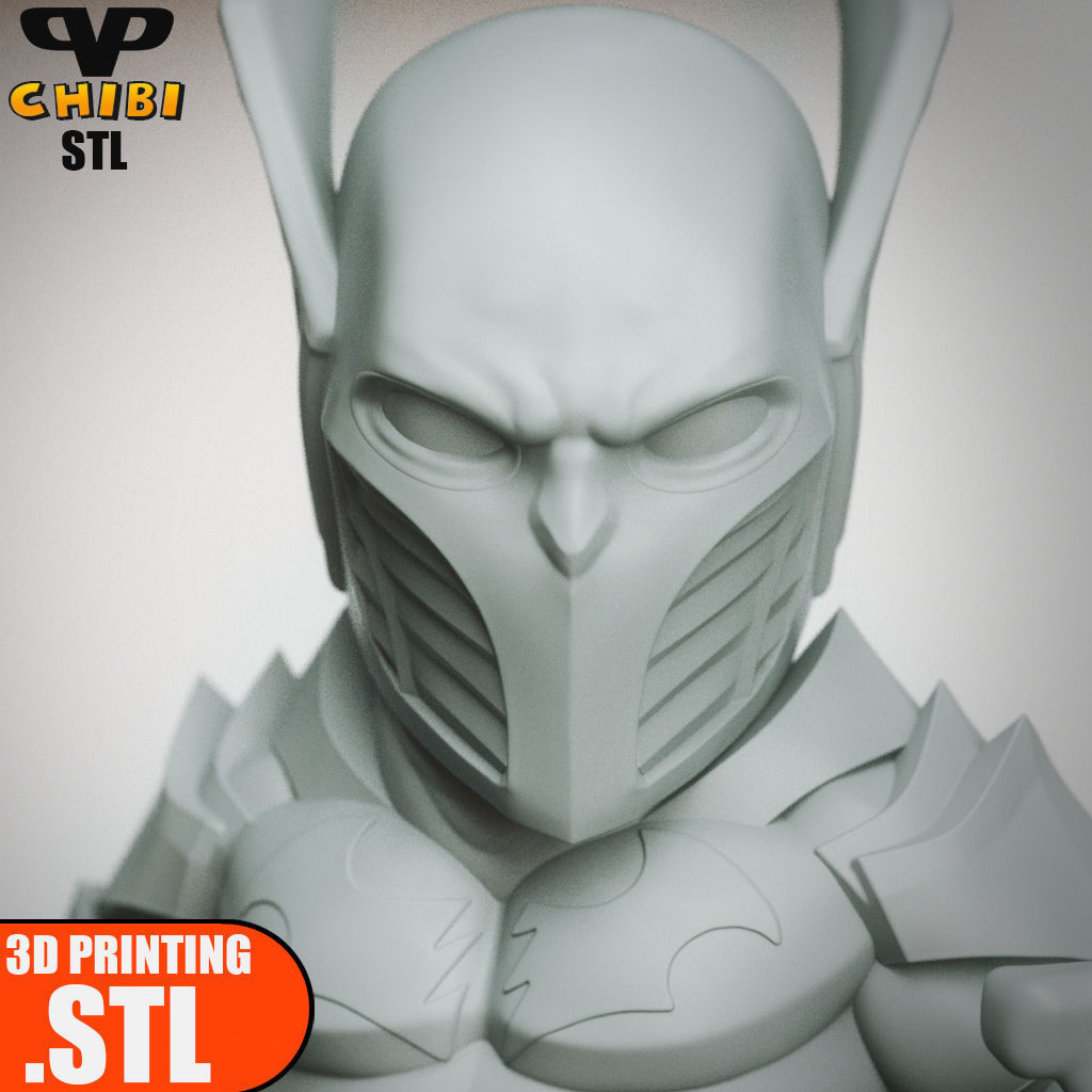 Red Death Chibi STL for 3D Printing ChibiSTL 3DXM 3D print model_4