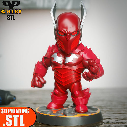 Red Death Chibi STL for 3D Printing ChibiSTL 3DXM 3D print model