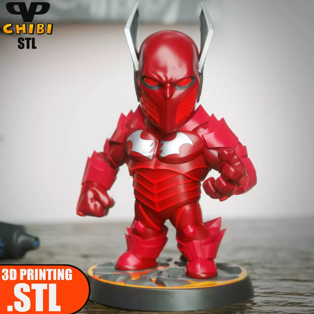 Red Death Chibi STL for 3D Printing ChibiSTL 3DXM 3D print model_0