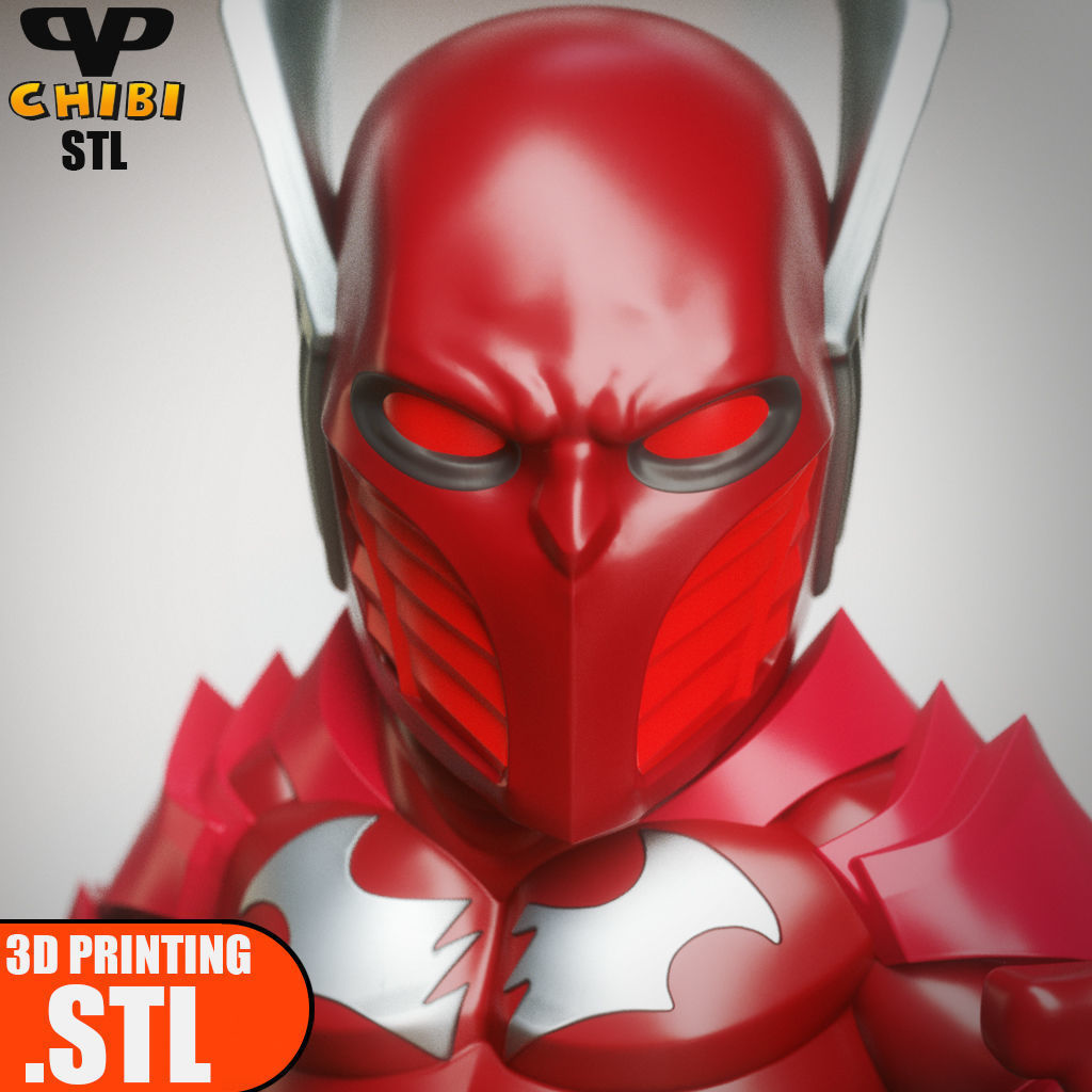 Red Death Chibi STL for 3D Printing ChibiSTL 3DXM 3D print model_1