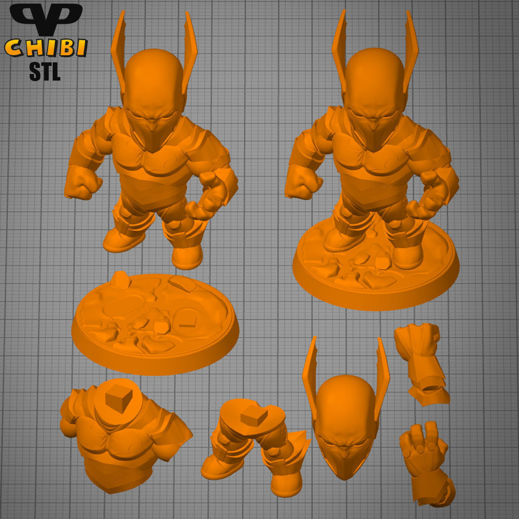 Red Death Chibi STL for 3D Printing ChibiSTL 3DXM 3D print model_2
